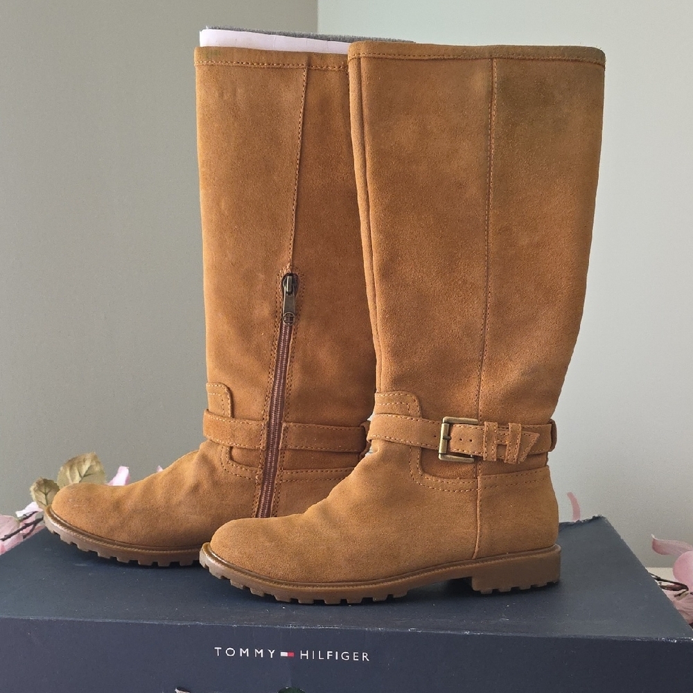 Tommy Hilfiger Camel Knee-High Boots